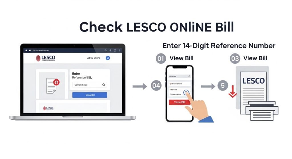 How to Check Lesco Online Bill (Step-by-Step)