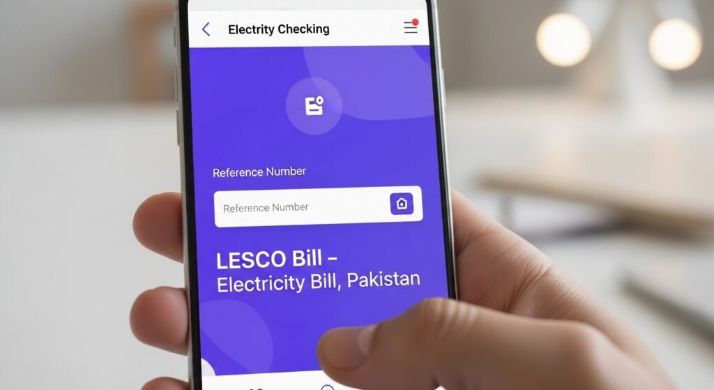 LESCO bill online check in Pakistan using smartphone