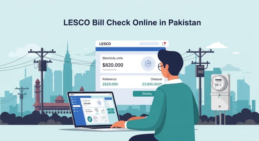 LESCO bill check online Pakistan electricity bill guide